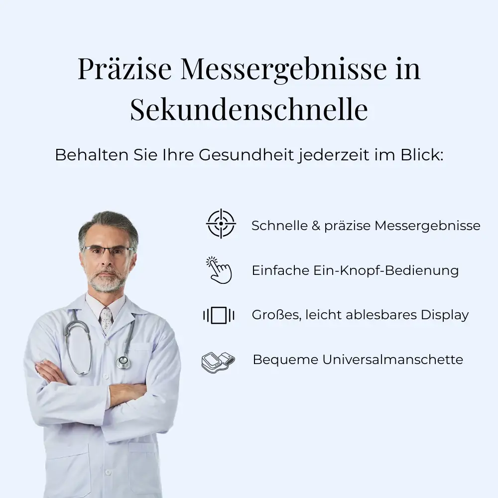 Vitaltrack Pro Blutdruckmessgerät mit medizinischer Präzision – Bild 2